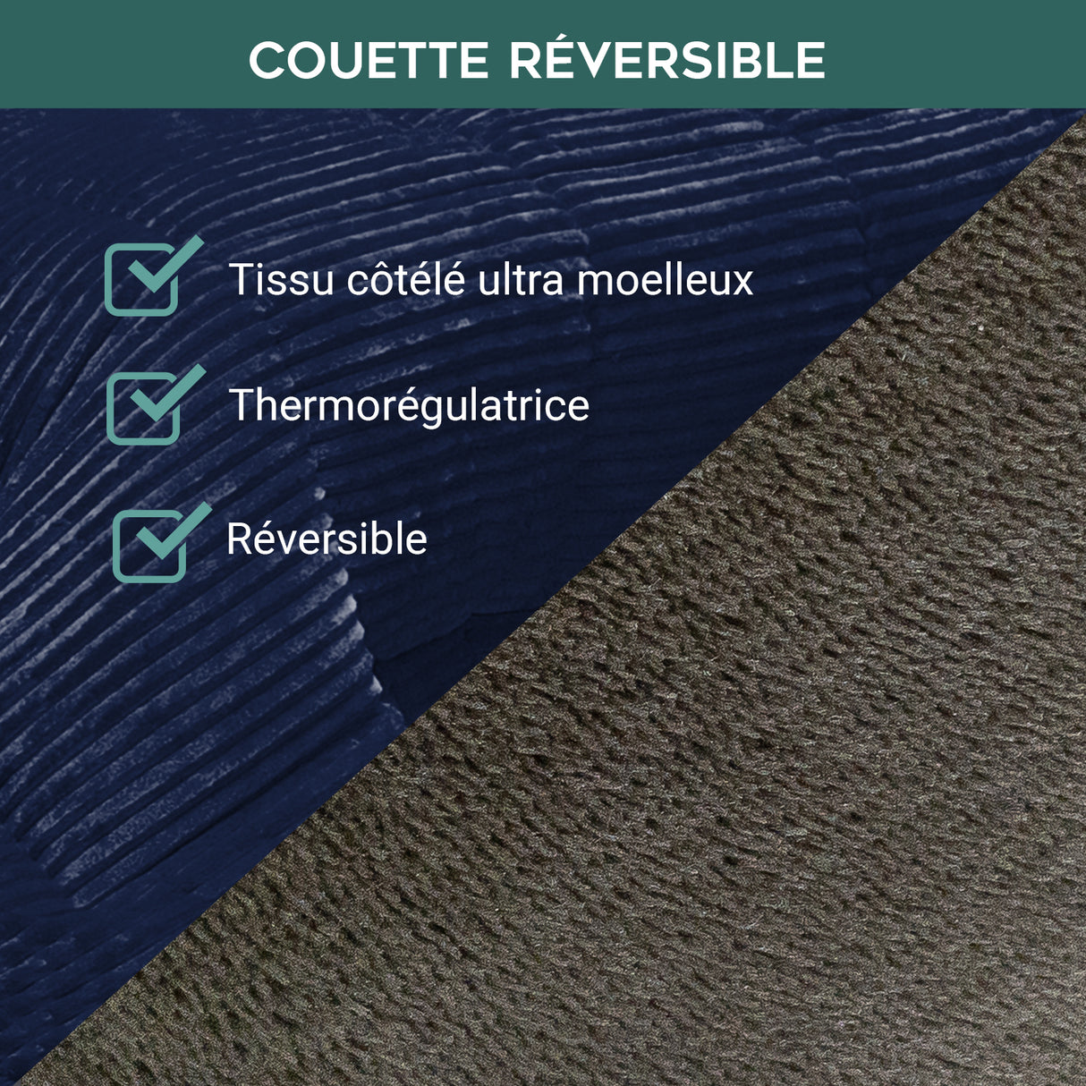 Couette Himalaya : Couette réversible pour hiver
