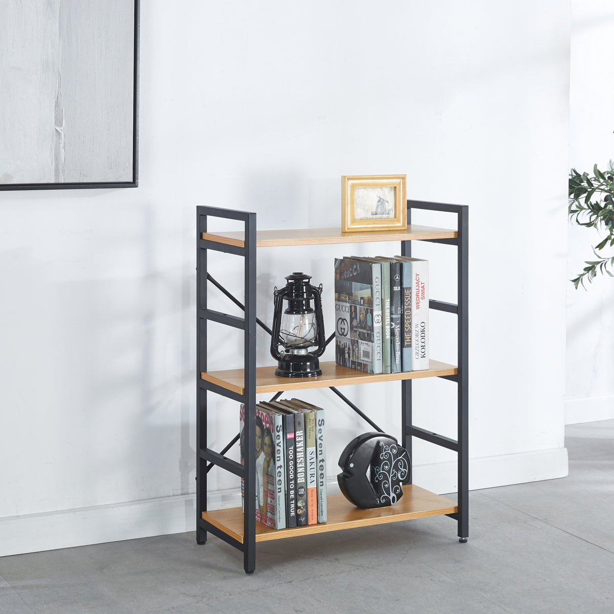 Étagère Seattle : Style industriel, Bois et métal