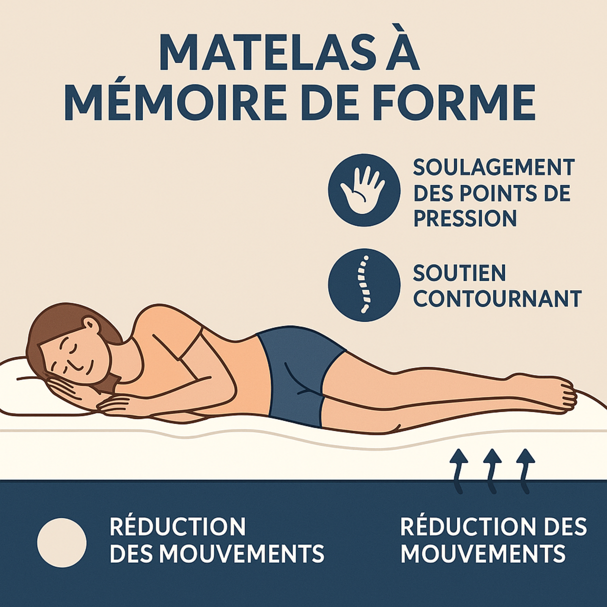 Matelas Original : mémoire de forme et zones ergonomiques