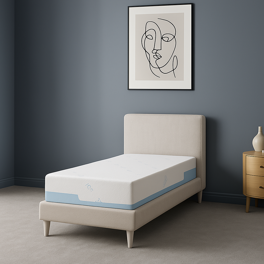 Matelas Universel ICE II : mémoire de forme et zones ergonomiques