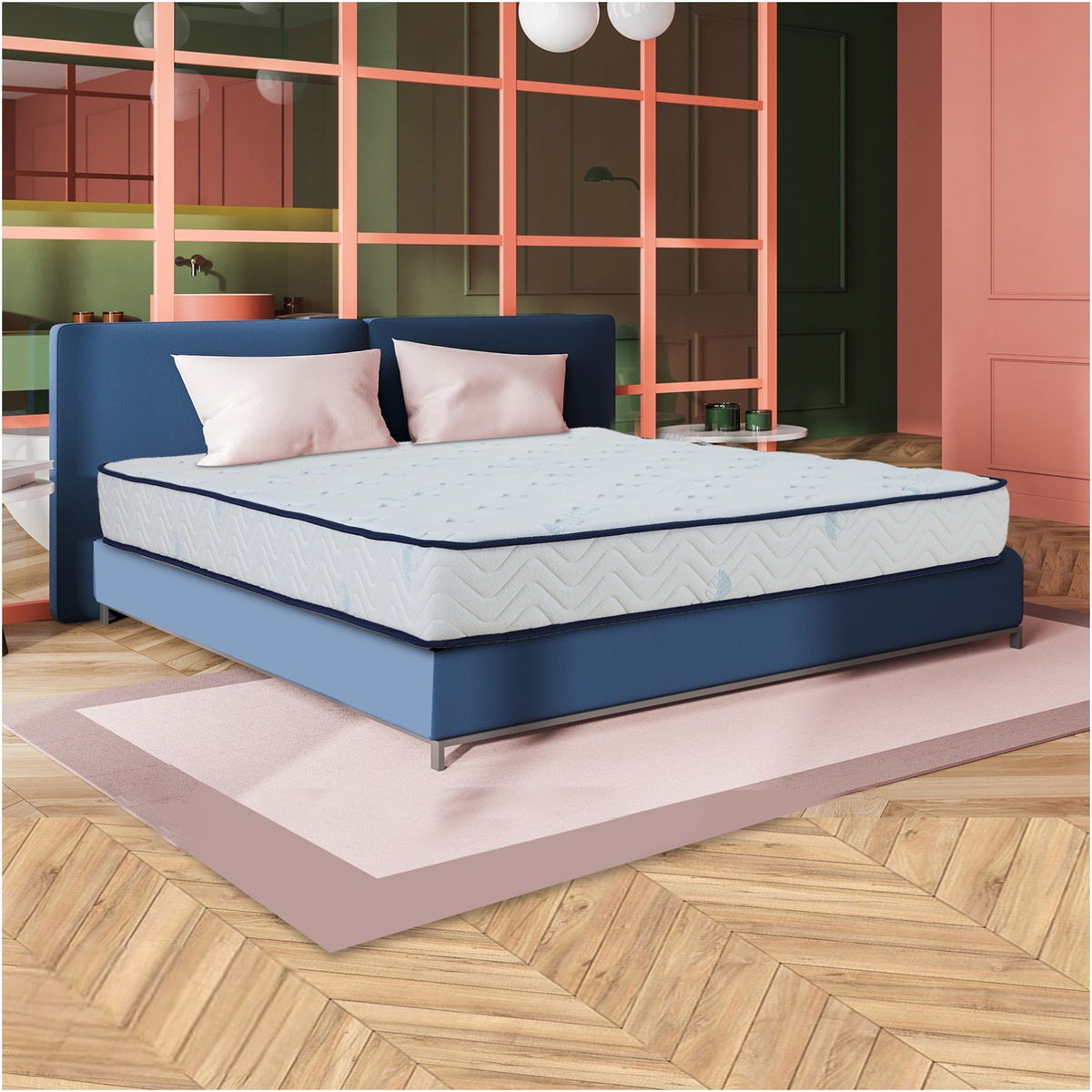 Matelas Lagoon : Mémoire de forme et gel frais pour un été rafraichissant