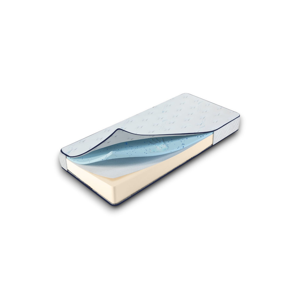 Matelas Lagoon : Mémoire de forme et gel frais pour un été rafraichissant