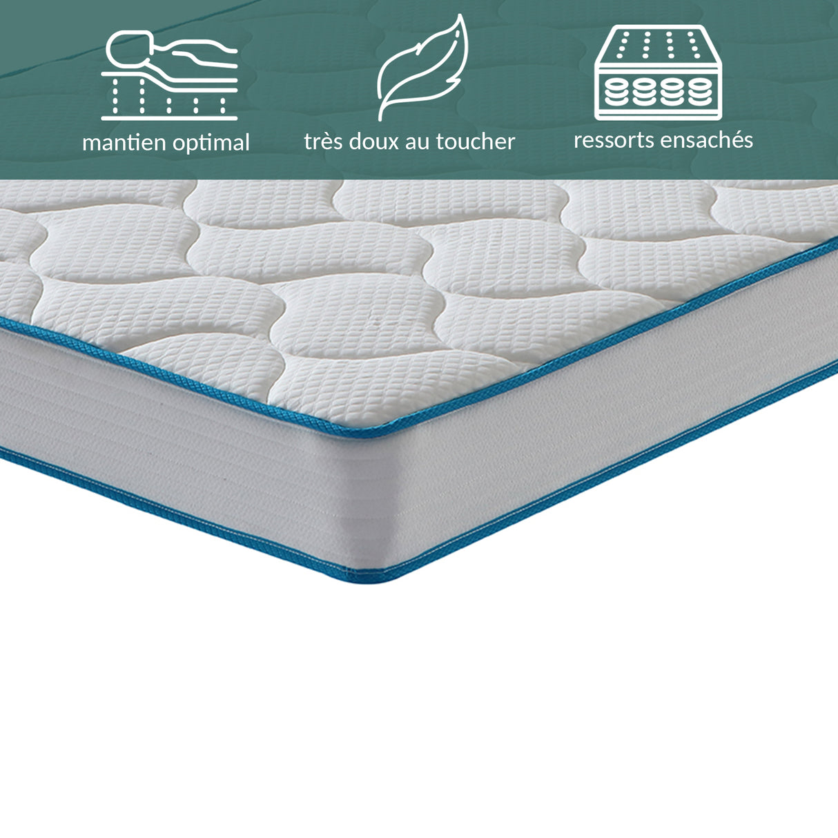 Matelas Métropole : Mémoire de forme & ressorts ensachés