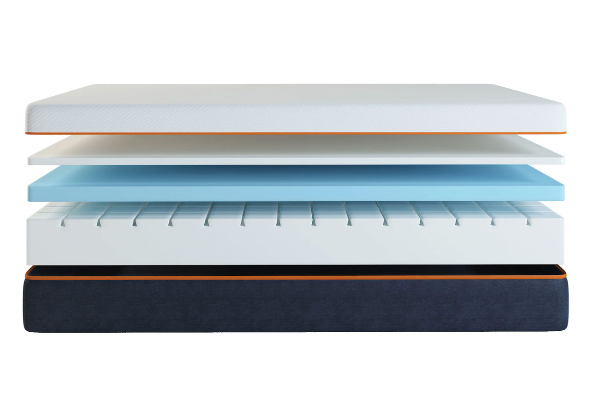 Matelas XXL | 32 cm | Mémoire de forme et mousse Haute Résilience | Déhoussable | Soutien morphologique