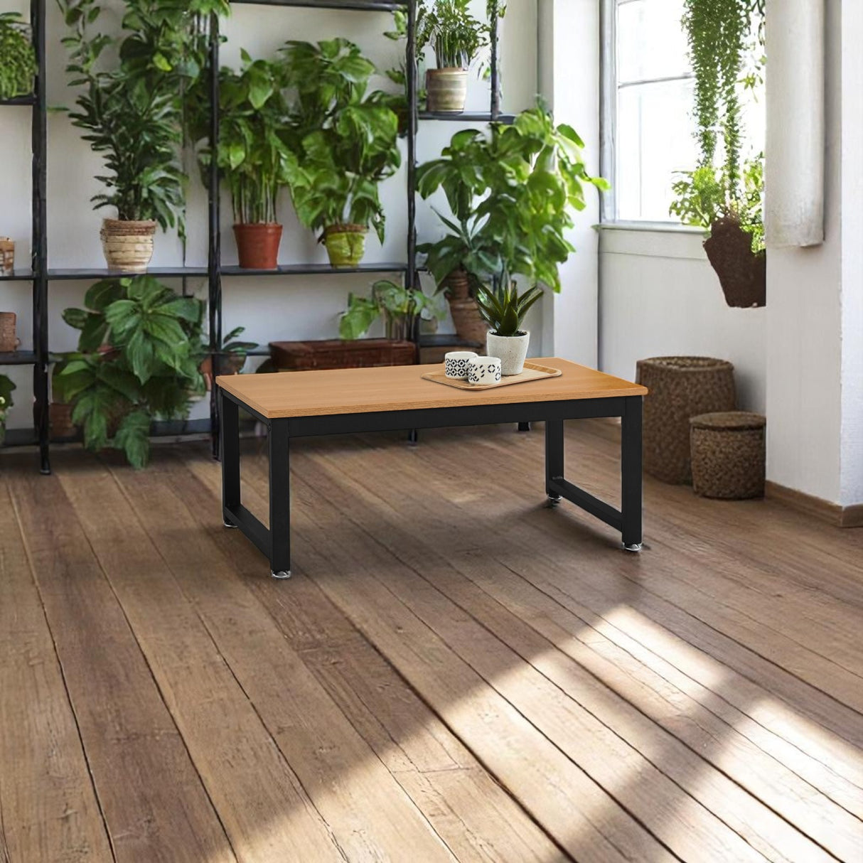 Table Brooklyn : Style industriel, Bois et métal