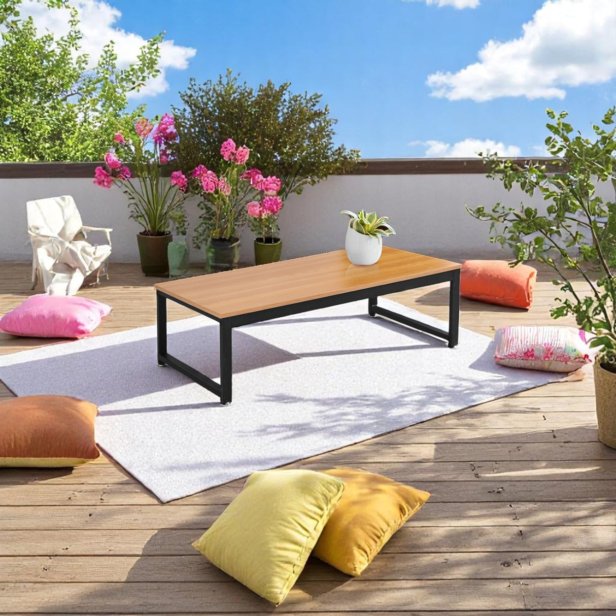 Table Brooklyn : Style industriel, Bois et métal