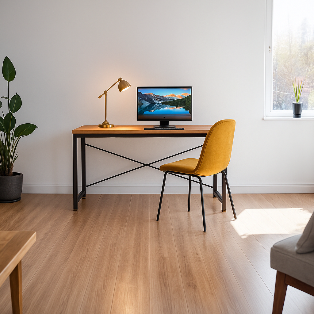 Table Baltimore : Style industriel, Bois et métal