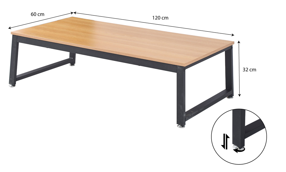 Table Brooklyn : Style industriel, Bois et métal