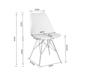 Chaise Epura : Style Scandinave en métal