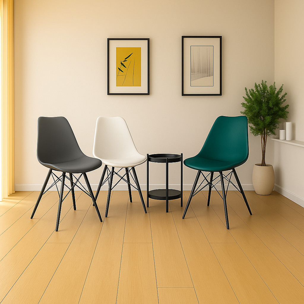 Chaise Style Scandinave en métal - Pas cher et design - Collection Epura