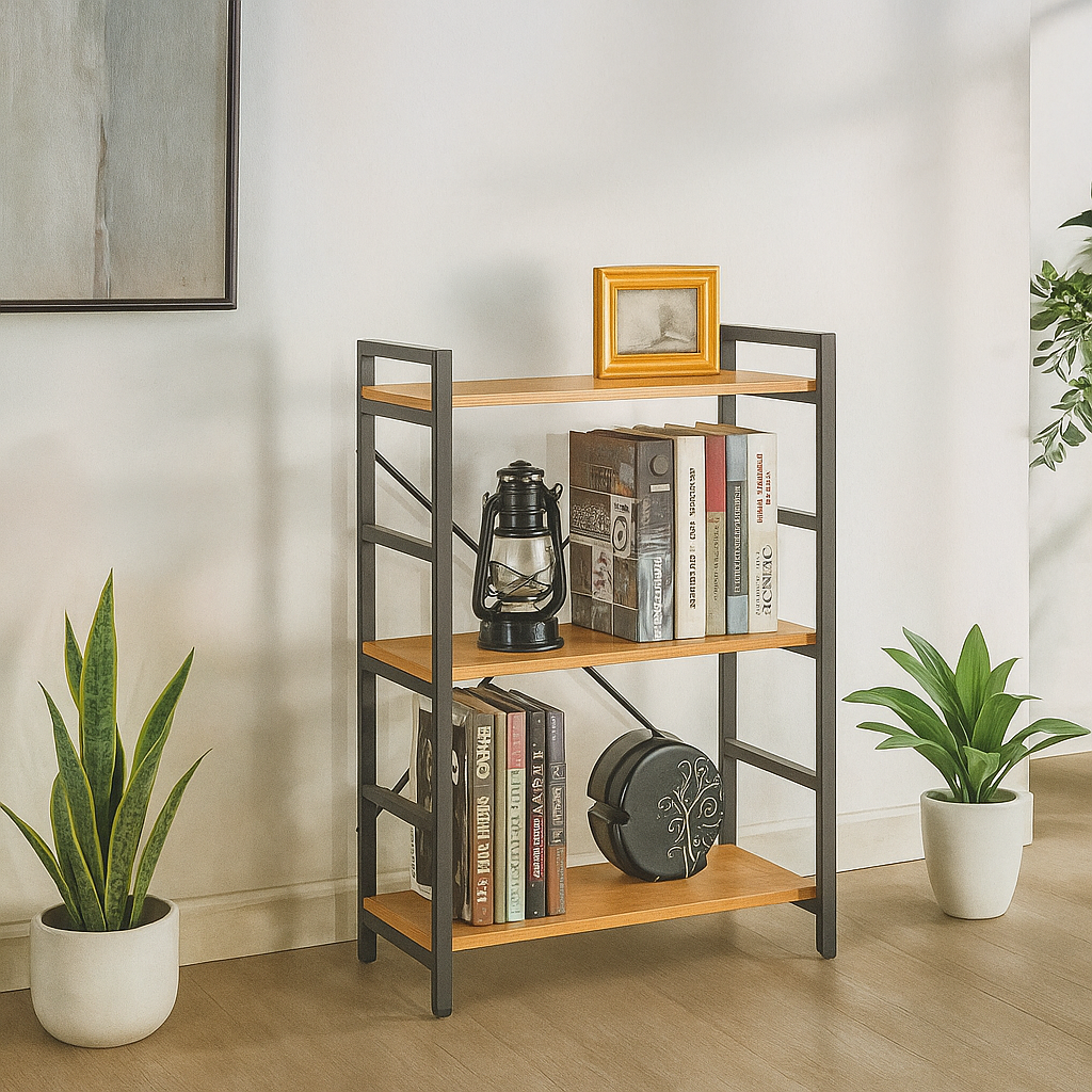 Étagère Seattle : Style industriel, Bois et métal