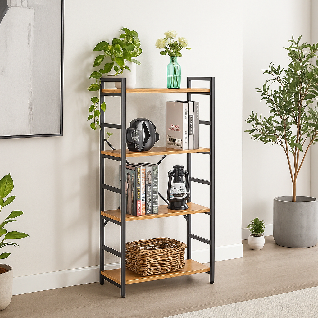 Étagère Seattle : Style industriel, Bois et métal