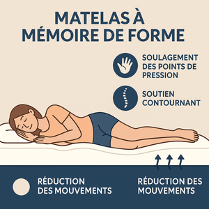 Matelas Original : mémoire de forme et zones ergonomiques