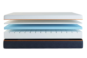 Matelas XXL | 32 cm | Mémoire de forme et mousse Haute Résilience | Déhoussable | Soutien morphologique