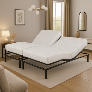 Matelas Ergotherapy Bambou : 21 cm, Mémoire de forme et particules de gel frais